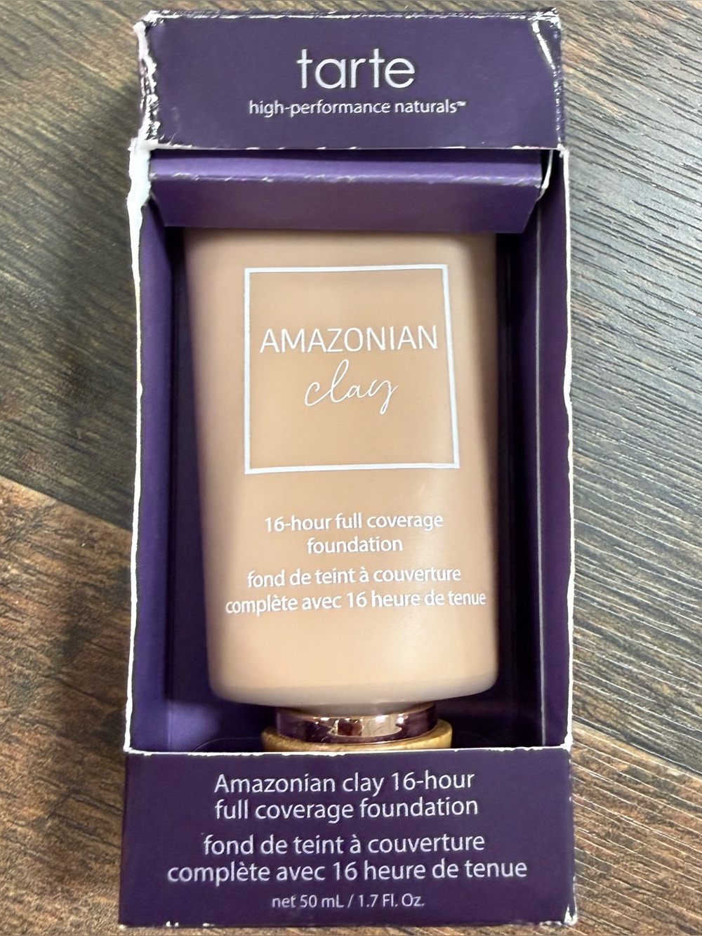 Tarte Amazonian Clay 16 Hour Full Coverage Foundation ~ 37S Medium Tan Sand  NIB